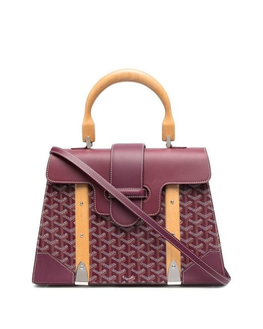 Goyard Purple Saigon Geometric-print Handbag