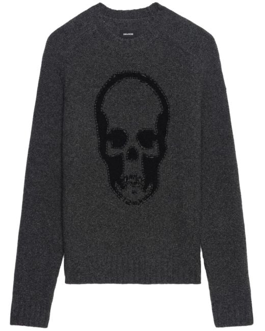 メンズ Zadig & Voltaire Jordan We Skull セーター Black