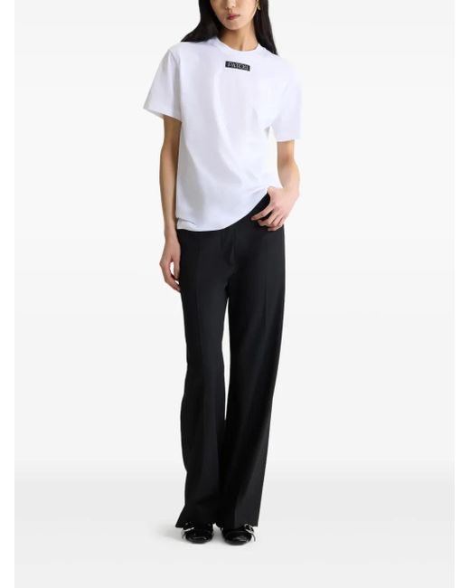Patou White Logo-Appliqué T-Shirt