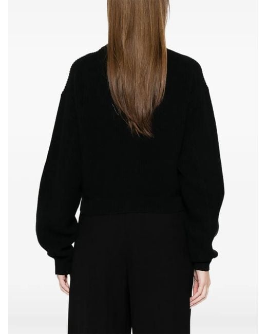 C.t. Plage Black Button Pocket Knitwear
