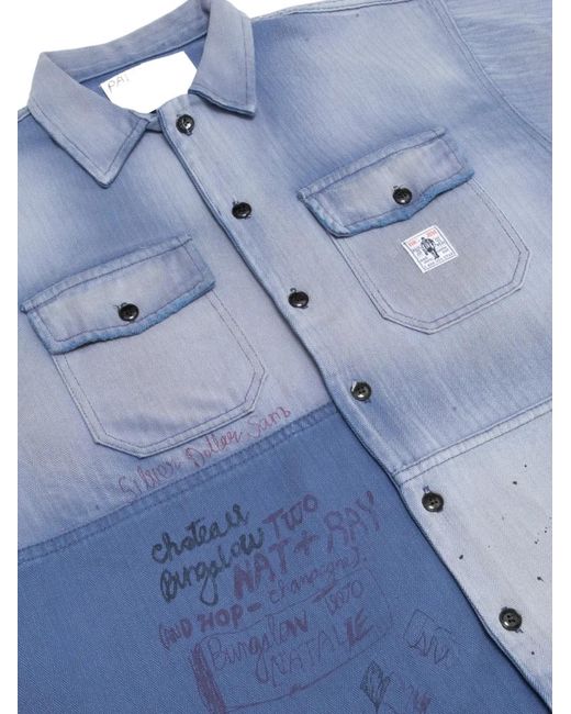 PALY Blue Love Herringbone Shirt