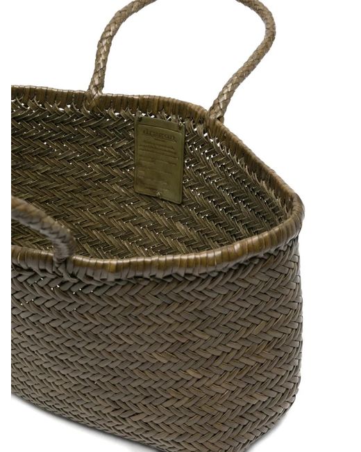 Dragon Diffusion Green Big Bamboo Triple Jump Woven Tote Bag