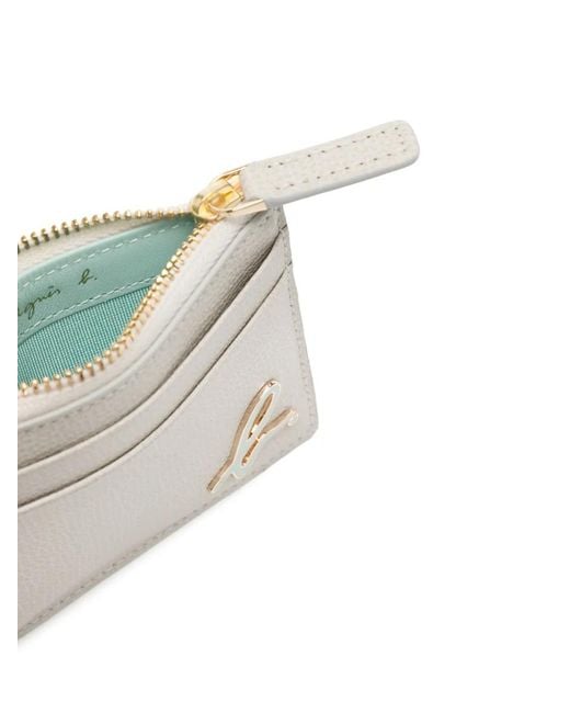 Agnes B. Natural Leather Card Case