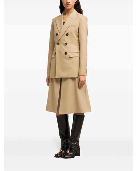 AMI Natural Double-Breasted Blazer