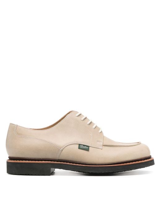 Paraboot White Amboise Leather Derby Shoes for men
