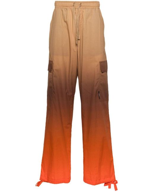 Pantalon cargo à effet dégradé MSGM pour homme en coloris Orange