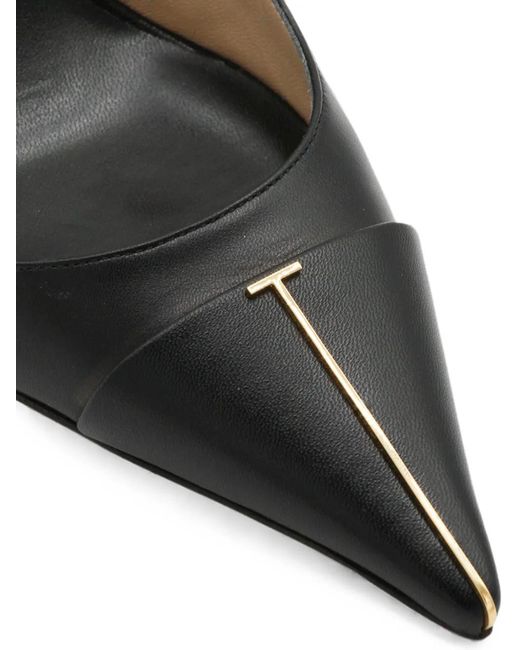 Tom Ford Black T-Line Slingback Pumps