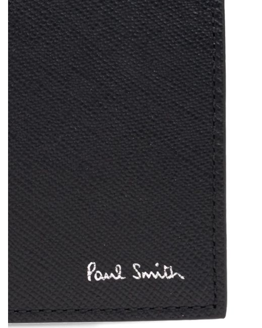 Paul Smith Black Leather Bifold Wallet for men