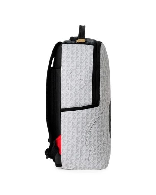 Sprayground Black Yin-Yang Monogram Backpack for men