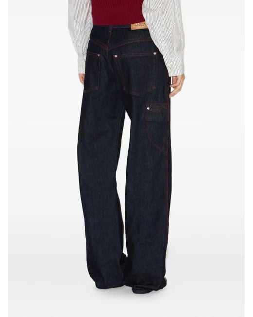 Isabel Marant Blue Stely Hose Mit Reißverschlussdetail