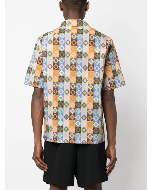 Nanushka Gray Chemise À Carreaux for men