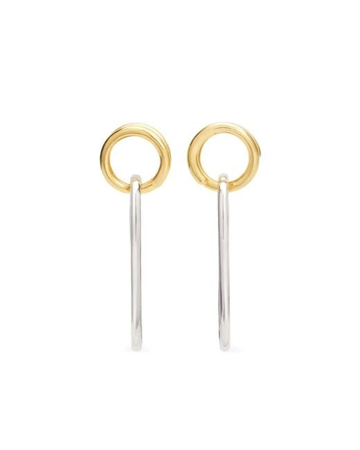 Courreges White Holy Union Dangle Earrings