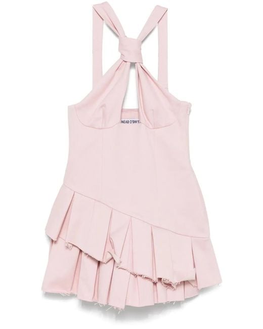 Sinéad O'Dwyer Pink Ra-Ra Playsuit