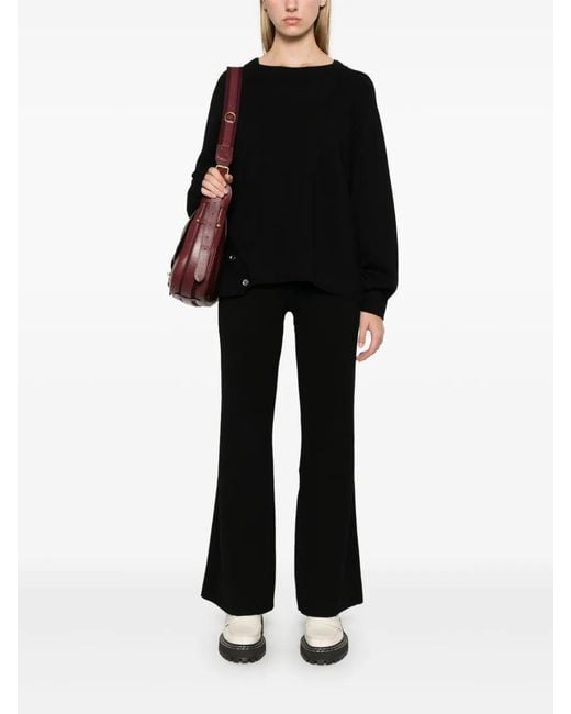 Charlott Black Flared Trousers