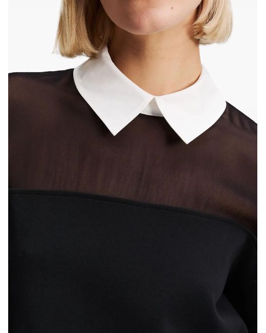 Karl Lagerfeld Black Logo-Print Sweatshirt