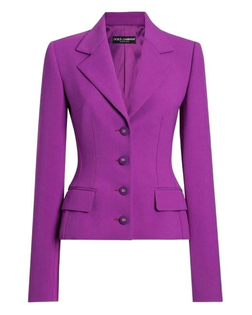Dolce & Gabbana Purple 'Dolce' Blazer