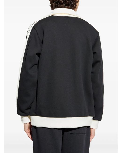Felpa Con Dettaglio A 3 Righe di Adidas in Black da Uomo