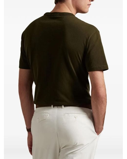 Polo Ralph Lauren Green Logo-Embroidered T-Shirt for men