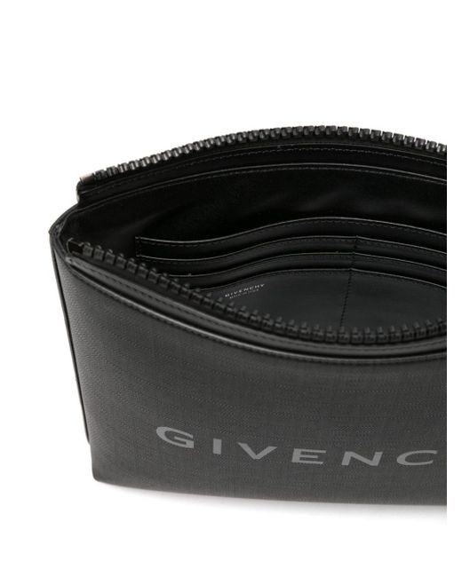 メンズ Givenchy 4g モノグラム トラベルポーチ Black