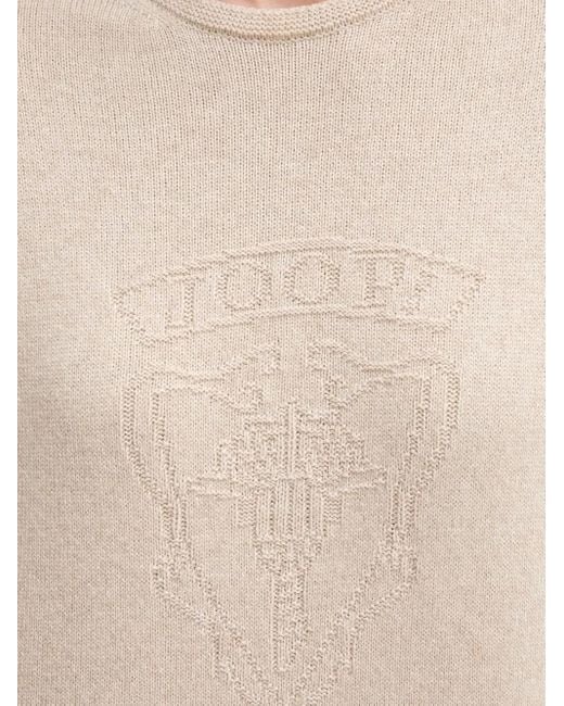 Joop! Blue Embroidered Crest Sweater