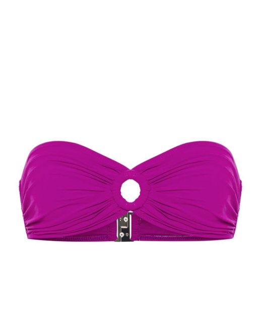 Isabel Marant Purple Prades Ring-bound Bikini Top