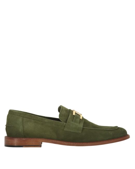メンズ Bruno Magli レザーローファー Green