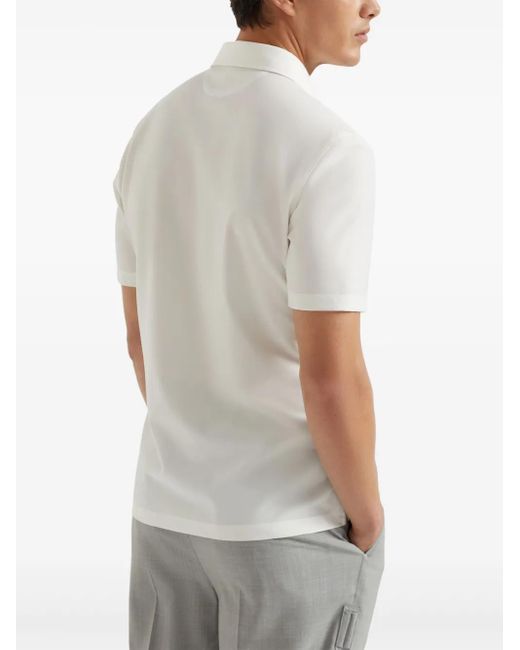メンズ Brunello Cucinelli ポロシャツ White