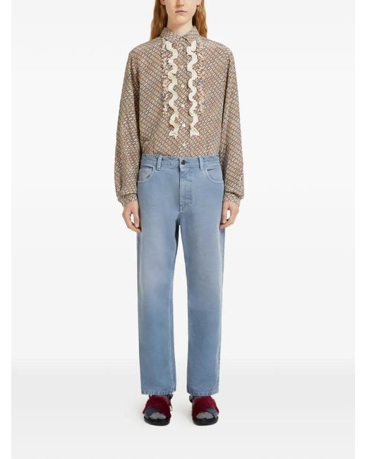 Marni Blue Five-Pocket Jeans