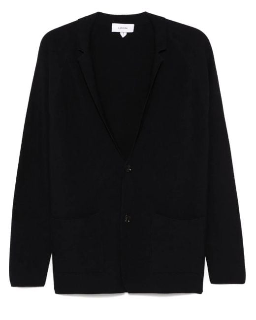 Lardini Black Knitted Blazer for men