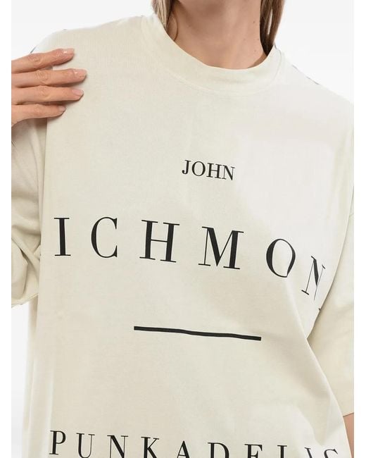 John Richmond Natural Logo-Print T-Shirt for men