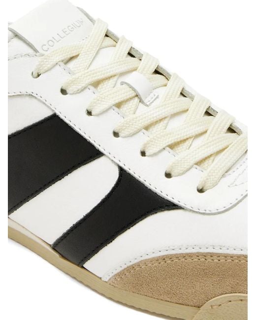 Collegium White Stripe Sneakers