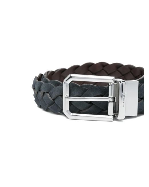 Etro Black Belts for men