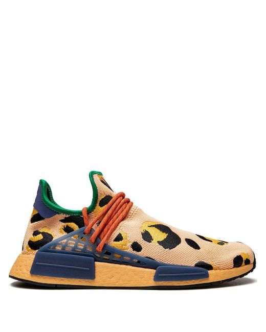 adidas X Pharrell Hu Nmd Animal Print "amber" Sneakers in Blue | Lyst