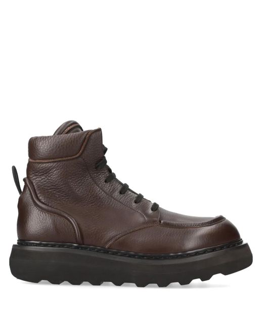 Premiata Schnürstiefel Aus Leder in Brown für Herren