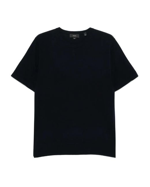 Vince Black Knitted T-Shirt for men