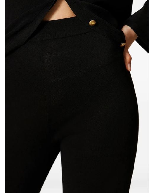Twinset Black Knitted Palazzo Pants