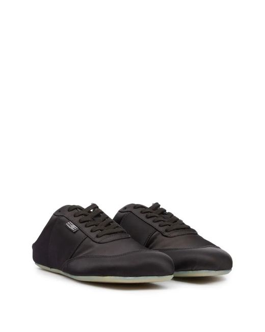 MM6 by Maison Margiela Lace-Up Sneakers in Black | Lyst