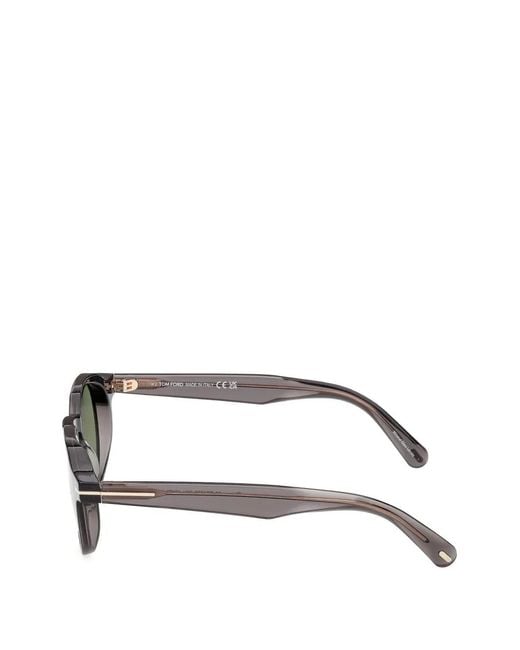 Tom Ford Green T-Hinge Geometric-Frame Sunglasses for men