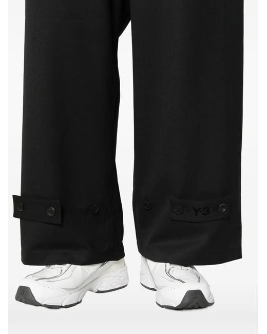 Y-3 Black Drawstring Pocket Trousers for men