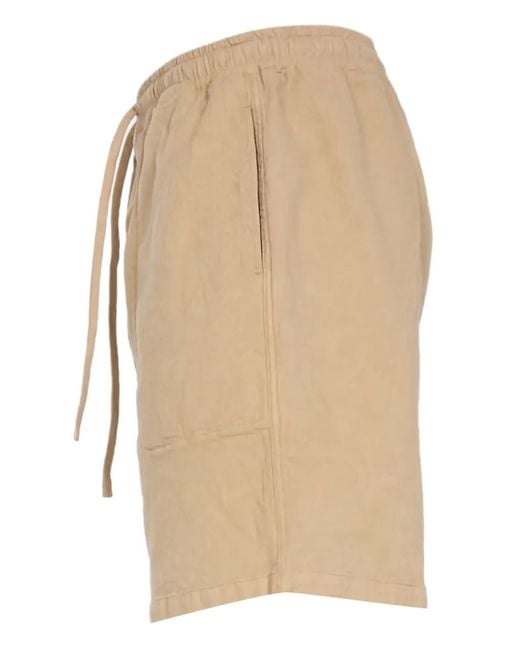 YMC Natural Drawstring Pocket Shorts for men