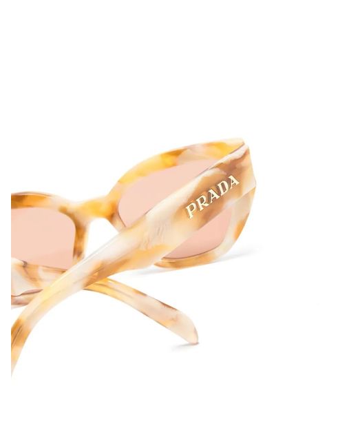 Prada Pink Butterfly-Frame Tinted Sunglasses