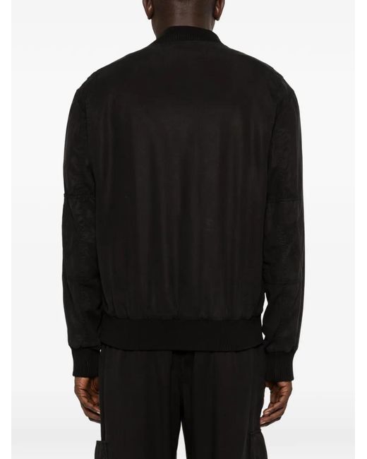 Iceberg Black Bomber Jacket for men