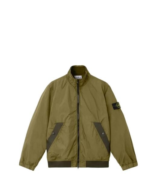 Stone Island Green 4100111 Crinkle Reps Ny Jacket for men