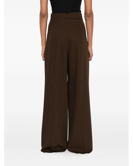 Weekend by Maxmara Brown Pleated Trousers