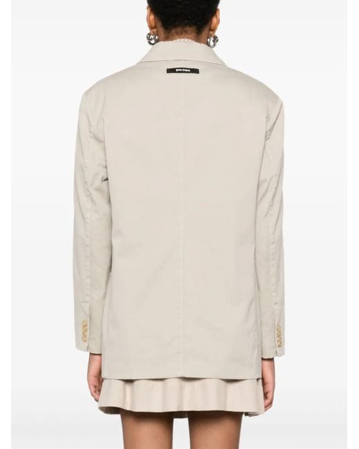 Palm Angels Natural Double-breasted Blazer