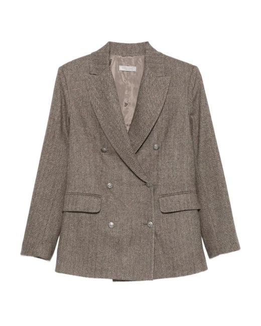 Antonelli Brown Doppelreihiger Blazer