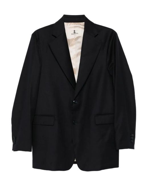 Barena Black Two-Button Notch-Lapel Blazer