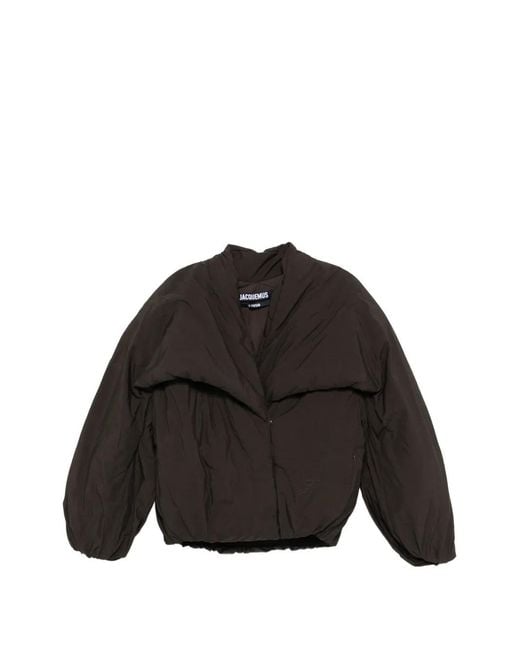 Jacquemus Black The Paysan Shawl-Collar Puffer Jacket
