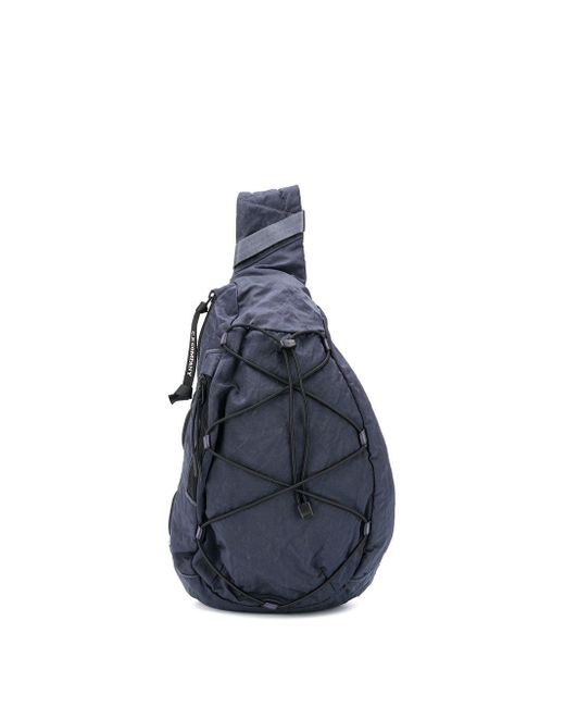 C P Company Blue Single-strap Backpack for men