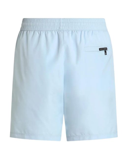 Dolce & Gabbana Blue Drawstring Swim Shorts for men